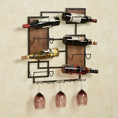 #ad Coulter Wall Wine Rack Black Wine Collection Display Rack $86.99
