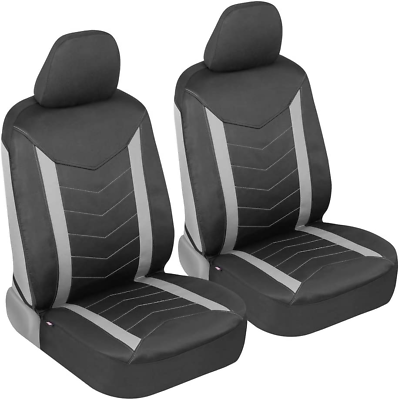 #ad Car Seat Covers For Front Seats Waterproof For Auto Truck Van Black NEW $47.96