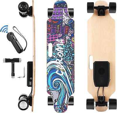 #ad Electric Skateboard Complete Longboard 700W Dual Motor w Remote Control 20km h🔥 $265.99