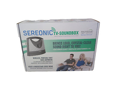 #ad Serene Innovations Sereonic Tv Soundbox Wireless Tv Speaker With Optical $70.00