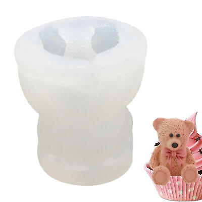 #ad Silicone Bear Mould 3D Cake Decorating Bear Ice Chocolate Fondant Candle Mold $10.62