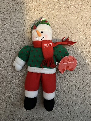 #ad Kirkland’s Home Jingle Collection 2007 Snowman Christmas Holiday Plush 13” $9.99