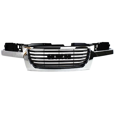 #ad Grille For 2004 2012 GMC Canyon Chrome Shell w Black Insert Plastic $107.14