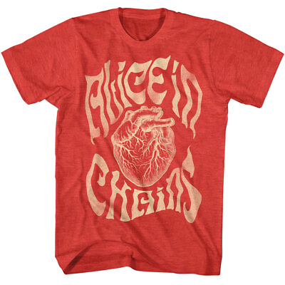 #ad Alice in Chains Heart Men#x27;s T Shirt Alt Rock Metal Album Concert Merch $23.99