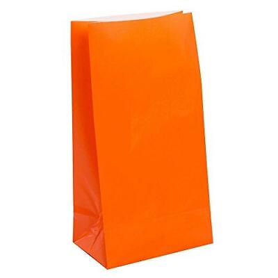 #ad Orange Paper Goody Bags Orange Treat Sacks $11.79