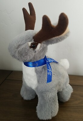 #ad Jackalope Stuffed Plush Bunny Antlers Rabbit Velvet Soft 10quot; Gray Wyoming $17.00