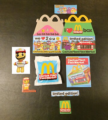 #ad McDonalds Adult Happy Meal SEALED Cactus Buddy Toy Box Flyer CPFM Cactus $22.99