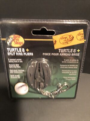 #ad New Bass Pro Shops Turtle 8 amp; Split Ring Pliers Keychain Free Shipping $13.90