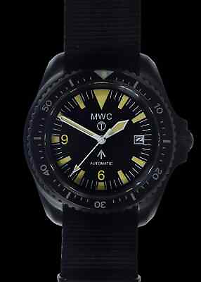 #ad MWC 1999 2001 Pattern PVD Automatic Military Divers Watch Retro Luminous Paint GBP 375.00