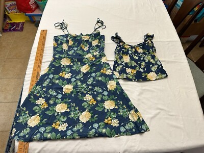 #ad Mom and Daughter Old Navy Matching Dress Top Sun Spring Floral Small Tall 6 7 $23.80