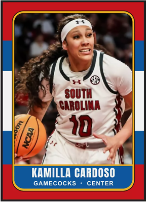 #ad 2023 24 Kamilla Cardoso Future Star NCAA Basketball Rookie Card Gamecocks #10 $9.99