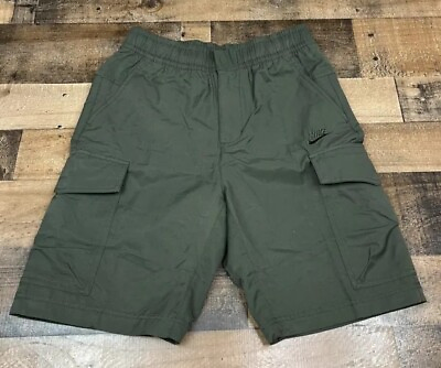 #ad Nike Cargo Shorts Men Sz Small Army Green Standard Fit Knee Length DD4728 355 $29.79