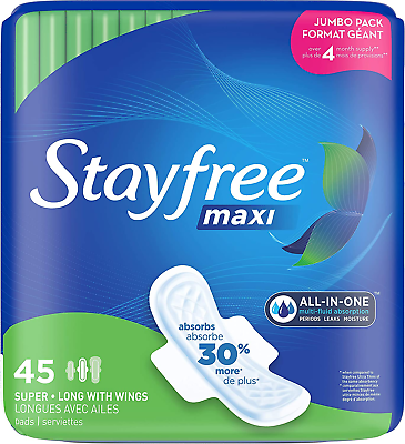 #ad Maxi Super Long Pads with Wings for Women Reliable Protection and Absorbency of $20.24