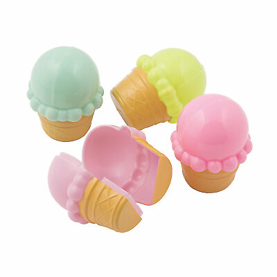 #ad Ice Cream Cone Plastic Easter Eggs 12 Pc. Party Supplies 12 Pieces $15.98