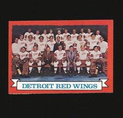 #ad 1973 74 Topps Hockey Card #97 Detroit Red Wings Team Card 97 $1.18