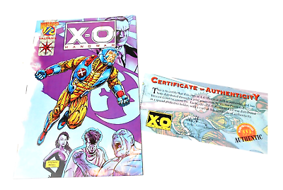 #ad Valiant Comics X O Manowar #10 Chromium Cover amp; #1 2 Wizard with COA VF NM $12.99