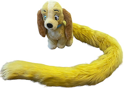 12quot; Disney Parks Lady Dog 48quot; Long Tail Scarf Plush Stuffed Boa Tail $14.99
