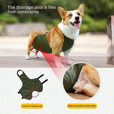 Dog Belly Band Breathable Dog Wraps Anti Dirty Waterproof Belly Cover Washab $13.37
