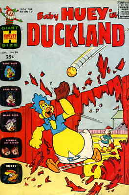 #ad Baby Huey Duckland #14 VG; Harvey low grade All Ages September 1966 we com $15.99