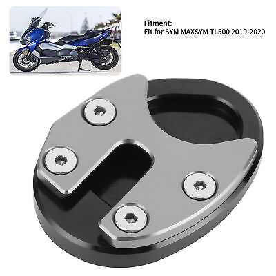 #ad ・Titanium Motorcycle Kickstand Enlarger Side Stand Extension Pad For SYM MAXSYM $11.25