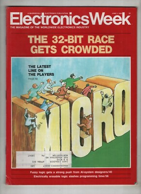 #ad Electronics Week Mag 32 Bit Race Gets Crowded June 3 1985 061821nonr $16.73