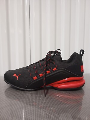 #ad New Puma Black Red Axelion Checkered mens 10 Soft foam shoe Athletics Gym Shoes $98.00