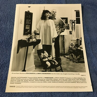 #ad 1989 Press Photo Actor Steve Martin Mary Steenburgen Parenthood Movie 5390 10 $9.99