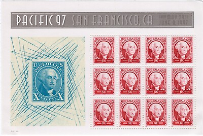 #ad Scott #3140 George Washington Sheet of 12 Stamps Pacific 97 Collection MNH $6.69