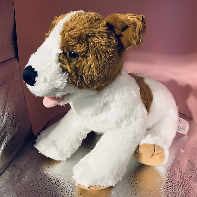#ad Jack Russell Terrier Plush Build A Bear Plush Puppy Dog Retired Stuffed Animal $6.99