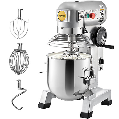 #ad VEVOR Commercial 30Qt Dough Food Mixer 3 Speed Gear Driven Bakery 1100W w Timer $874.99