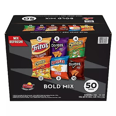 #ad Frito Lay Bold Mix Variety Pack Chips and Snacks 50 ct. $34.98