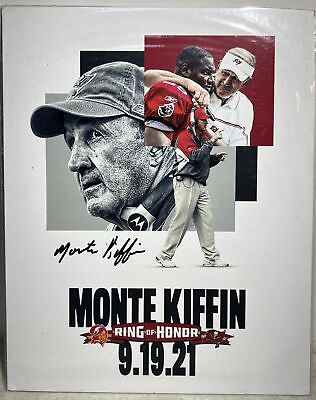 #ad Signed Monte Kiffin Tampa Bay Buccaneers Ring of Honor Induction 8 x 10 Print $51.14