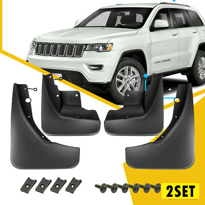 #ad 8* Splash 11 20 For Guards Jeep Grand Front Cherokee Rear Mud Flaps Replace Kit $71.98