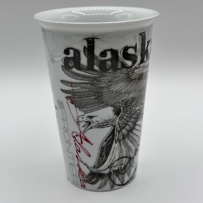 #ad Alaska Last Frontier Souvenir Mug Cup Arctic Circle Enterprises Bald Eagle 49th $17.99