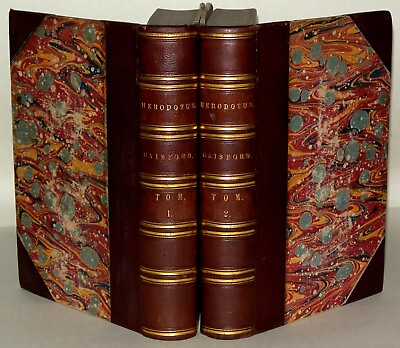 #ad Herodoti Halicarnassei Historiarum Libri IX Sancrofti Manuscriptum 2 Vol 1830 GBP 195.00