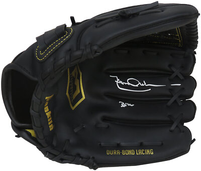 #ad Leon Durham Signed Franklin Black Baseball Fielders Glove w Bull SCHWARTZ COA $110.26