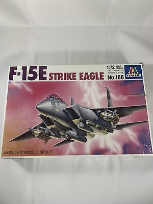 #ad Italeri F 15E Strike Eagle 1:72 Plastic Model Kit 166 New Sealed $27.99