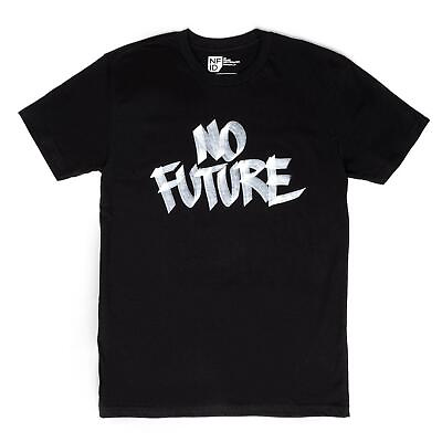 #ad TRUTH quot;No Futurequot; Streetwear Graffiti Black Short Sleeve T Shirt Adult Cotton $9.99
