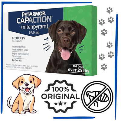 #ad #ad 6 Tablets PetArmor Oral Flea Medication Pills For Dogs Medium amp; Large Dog $34.65