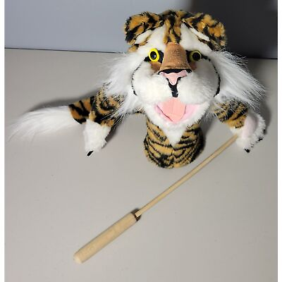 #ad Melissa amp; Doug 12quot; Bengal Tiger Rod Puppet Stripes #2569 Pre Owned $22.84