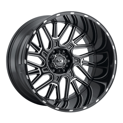 #ad Vision Off Road 20x12 Wheel Gloss Black Milled 404 Brawl 8x170 51mm Rim $261.99
