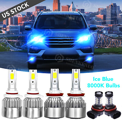 #ad 6Pcs Ice Blue LED Headlight Bulbs Fog Lights Fit For Honda Pilot 2006 2018 $35.60