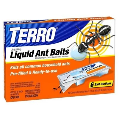 #ad Terro T300 Ant Killer II Liquid Ant Baits Package of 6 Bait Stations $8.37