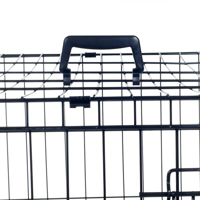 #ad Petmaker X Large 2 Door Foldable Dog Crate Cage 42 X 28 Inch $85.96