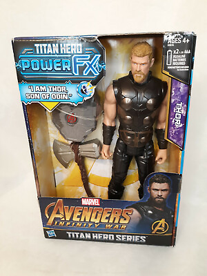 #ad NEW Marvel Avengers Infinity War Titan Hero Series Power FX Thor Action Figure $19.99