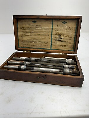 #ad Vintage Beard Tool Co. Lancaster PA USA honing Set early automovie wood box se $95.00