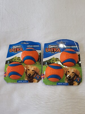 #ad #ad ChuckIt Ultra Ball Medium 2.5 Inch 2 2 packs Great Dog Toy $20.00