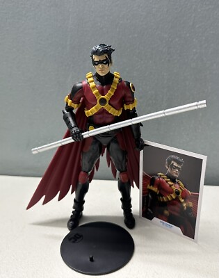 #ad McFarlane Dc Multiverse New 52 Red Robin 7” Action Figure Complete Fast Shipping $19.99