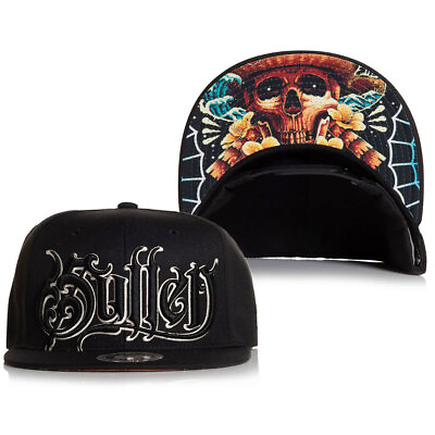 #ad #ad Sullen Men#x27;s Skulloha Black Snapback Hat Clothing Apparel Tattoo Skull True A... $41.99