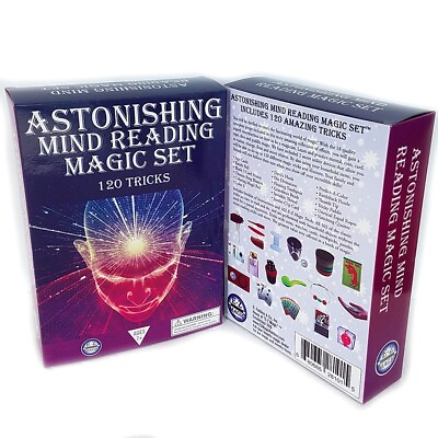#ad Astonishing Mind Reading Magic Set 120 Tricks Magic Kit Easy To Learn $24.00